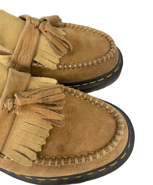 Dr.Martens（ドクターマーチン）Dr.Martens (ドクターマーチン) Adrian Tumbled Nubuck Leather Tassel Loafers ブラウン サイズ: UK6の古着・服飾アイテム