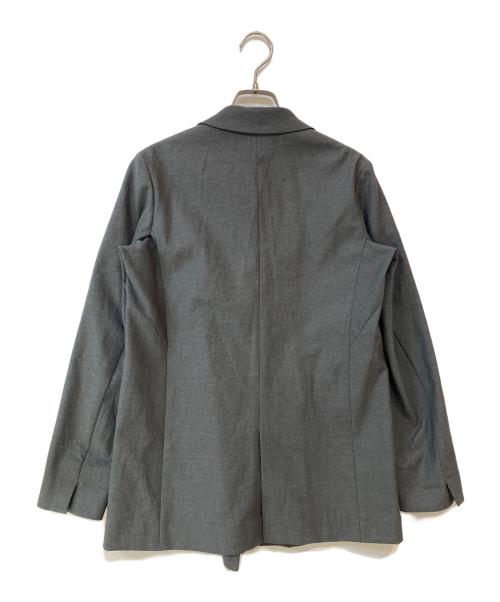 icB（アイシービー）icB (アイシービー) LooseWeave ダブルブレストジャケット グレー サイズ:4の古着・服飾アイテム