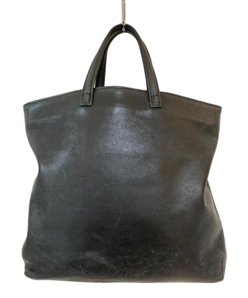 HELMUT LANG（ヘルムートラング）HELMUT LANG (ヘルムートラング) ロゴ型押し レザートートバッグ ブラック サイズ:なしの古着・服飾アイテム