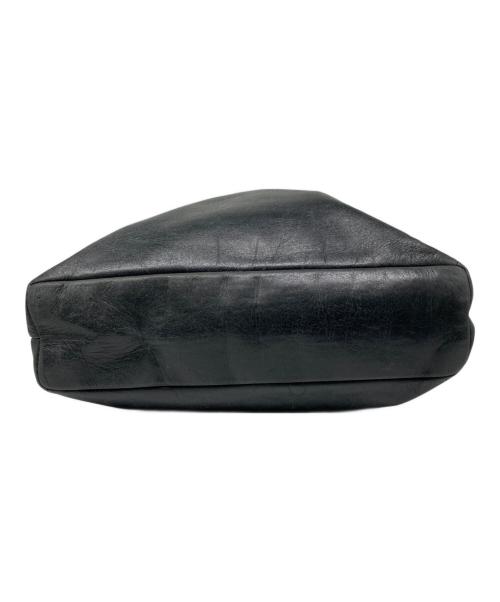 HELMUT LANG（ヘルムートラング）HELMUT LANG (ヘルムートラング) ロゴ型押し レザートートバッグ ブラック サイズ:なしの古着・服飾アイテム