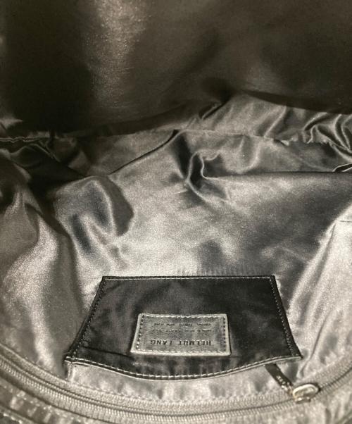 HELMUT LANG（ヘルムートラング）HELMUT LANG (ヘルムートラング) ロゴ型押し レザートートバッグ ブラック サイズ:なしの古着・服飾アイテム