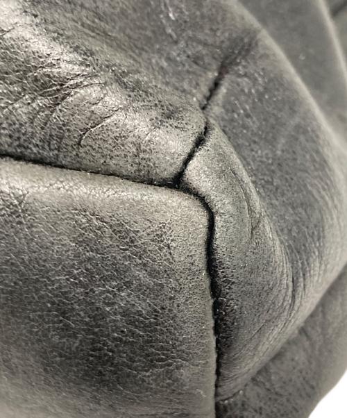 HELMUT LANG（ヘルムートラング）HELMUT LANG (ヘルムートラング) ロゴ型押し レザートートバッグ ブラック サイズ:なしの古着・服飾アイテム