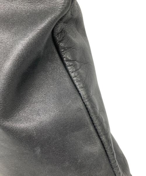 HELMUT LANG（ヘルムートラング）HELMUT LANG (ヘルムートラング) ロゴ型押し レザートートバッグ ブラック サイズ:なしの古着・服飾アイテム