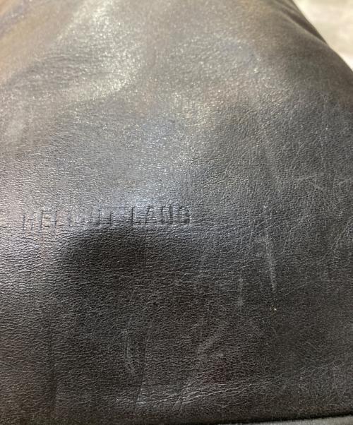 HELMUT LANG（ヘルムートラング）HELMUT LANG (ヘルムートラング) ロゴ型押し レザートートバッグ ブラック サイズ:なしの古着・服飾アイテム