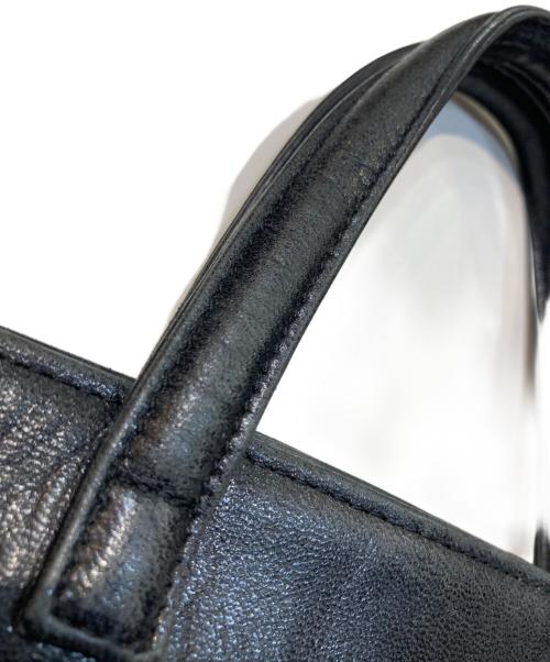 HELMUT LANG（ヘルムートラング）HELMUT LANG (ヘルムートラング) ロゴ型押し レザートートバッグ ブラック サイズ:なしの古着・服飾アイテム