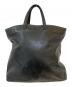 HELMUT LANG（ヘルムートラング）の古着「ロゴ型押し レザートートバッグ」｜ブラック