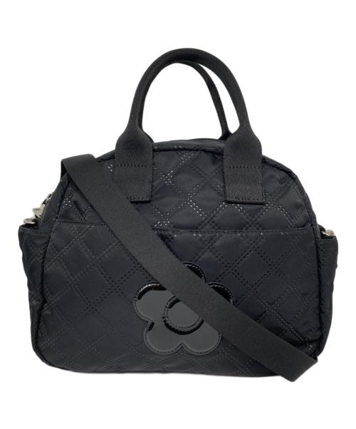 MARY QUANT（マリークヮント）MARY QUANT (マリークヮント) ピンソニックキルトデイジー 2WAYバッグ ブラックの古着・服飾アイテム