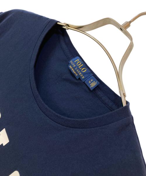 POLO RALPH LAUREN（ポロ・ラルフローレン）POLO RALPH LAUREN (ポロ・ラルフローレン) ロゴプリントTシャツ ネイビー サイズ:XLの古着・服飾アイテム