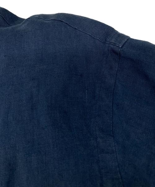 POLO RALPH LAUREN（ポロ・ラルフローレン）POLO RALPH LAUREN (ポロ・ラルフローレン) スモールポニー リネンシャツ ネイビー サイズ:ＸＬの古着・服飾アイテム