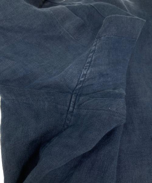 POLO RALPH LAUREN（ポロ・ラルフローレン）POLO RALPH LAUREN (ポロ・ラルフローレン) スモールポニー リネンシャツ ネイビー サイズ:ＸＬの古着・服飾アイテム