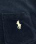 中古・古着 POLO RALPH LAUREN (ポロ・ラルフローレン) スモールポニー パイル地オープンカラーシャツ ネイビー サイズ:XL：7000円