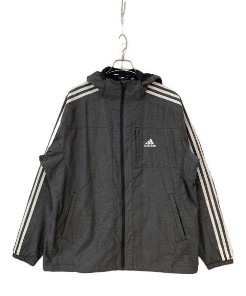 adidas（アディダス）adidas (アディダス) 247 ウィンドブレーカー ジャケット グレー サイズ:3XLの古着・服飾アイテム