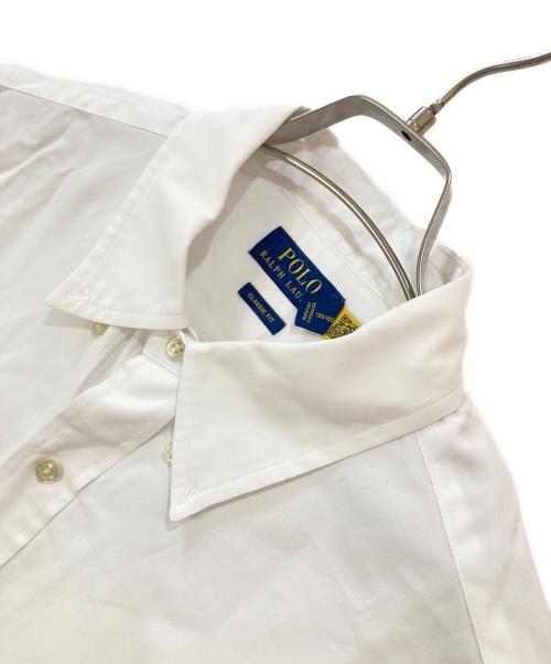 POLO RALPH LAUREN（ポロ・ラルフローレン）POLO RALPH LAUREN (ポロ・ラルフローレン) CLASSIC FIT スモールポニー ボタンダウンシャツ ホワイト サイズ:Ｌの古着・服飾アイテム