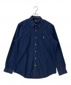 POLO RALPH LAURENポロ・ラルフローレン）の古着「CLASSIC FIT スモールポニー ボタンダウンシャツ」｜ネイビー