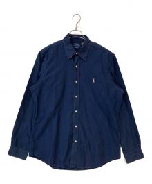 POLO RALPH LAUREN（ポロ・ラルフローレン）の古着「CLASSIC FIT スモールポニー ボタンダウンシャツ」｜ネイビー