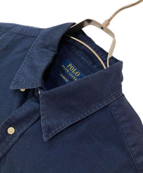 POLO RALPH LAUREN（ポロ・ラルフローレン）POLO RALPH LAUREN (ポロ・ラルフローレン) CLASSIC FIT スモールポニー ボタンダウンシャツ ネイビー サイズ:Lの古着・服飾アイテム