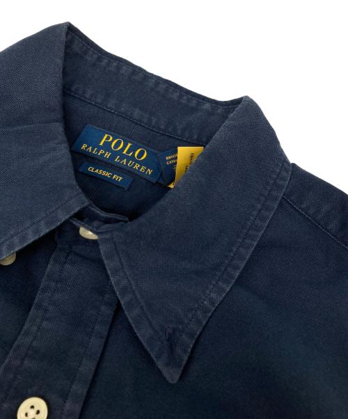 POLO RALPH LAUREN（ポロ・ラルフローレン）POLO RALPH LAUREN (ポロ・ラルフローレン) CLASSIC FIT スモールポニー ボタンダウンシャツ ネイビー サイズ:Lの古着・服飾アイテム
