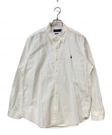 POLO RALPH LAUREN（ポロ・ラルフローレン）の古着「CLASSIC FIT スモールポニー ボタンダウンシャツ」｜ホワイト