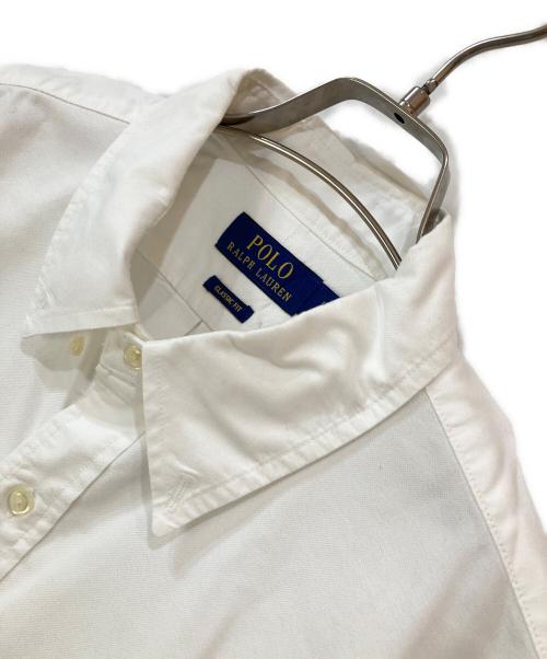 POLO RALPH LAUREN（ポロ・ラルフローレン）POLO RALPH LAUREN (ポロ・ラルフローレン) CLASSIC FIT スモールポニー ボタンダウンシャツ ホワイト サイズ:Lの古着・服飾アイテム