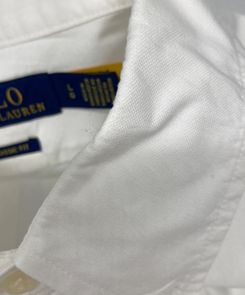 POLO RALPH LAUREN（ポロ・ラルフローレン）POLO RALPH LAUREN (ポロ・ラルフローレン) CLASSIC FIT スモールポニー ボタンダウンシャツ ホワイト サイズ:Lの古着・服飾アイテム