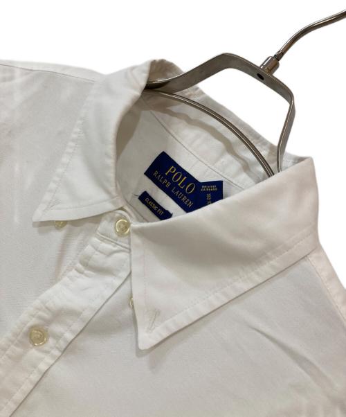 POLO RALPH LAUREN（ポロ・ラルフローレン）POLO RALPH LAUREN (ポロ・ラルフローレン) CLASSIC FIT スモールポニー ボタンダウンシャツ ホワイト サイズ:Lの古着・服飾アイテム