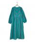 ne quittez pas (ヌキテパ) COTTON VOILE STRIPE DRESS グリーン サイズ:M 未使用品：17000円