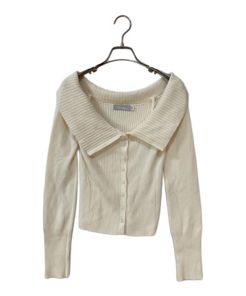 moussy（マウジー）moussy (マウジー) 3WAY SHOULDER ニット アイボリー サイズ:Freeの古着・服飾アイテム