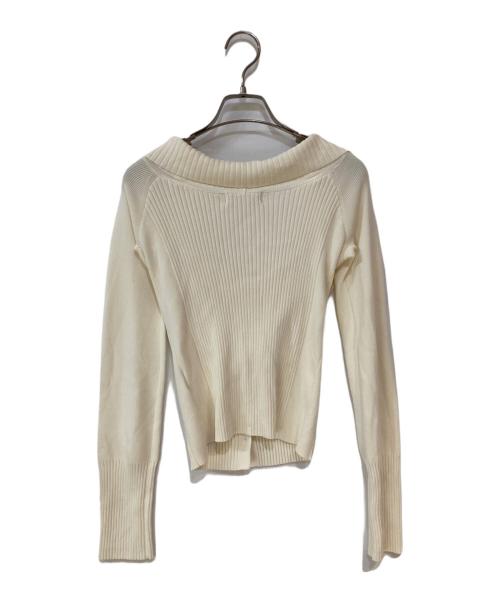 moussy（マウジー）moussy (マウジー) 3WAY SHOULDER ニット アイボリー サイズ:Freeの古着・服飾アイテム