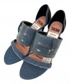 DIESELディーゼル）の古着「SA-SLANTY デニムハイヒールパンプス」｜ブルー