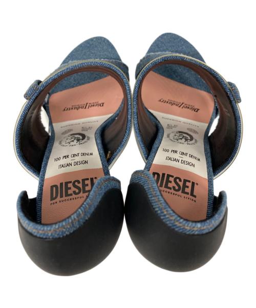 DIESEL（ディーゼル）DIESEL (ディーゼル) SA-SLANTY デニムハイヒールパンプス ブルー サイズ:37の古着・服飾アイテム