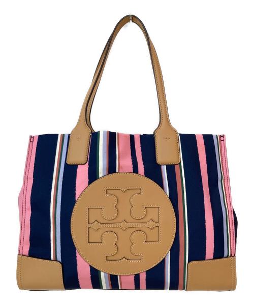 TORY BURCH（トリーバーチ）TORY BURCH (トリーバーチ) エラ マルチストライプ トートバッグ マルチカラーの古着・服飾アイテム