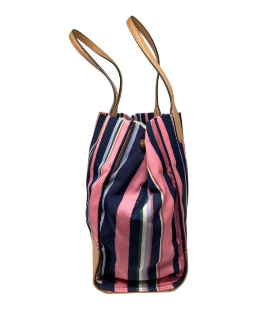 TORY BURCH（トリーバーチ）TORY BURCH (トリーバーチ) エラ マルチストライプ トートバッグ マルチカラーの古着・服飾アイテム