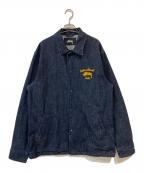 stussyステューシー）の古着「Davis Coach Jacket」｜インディゴ