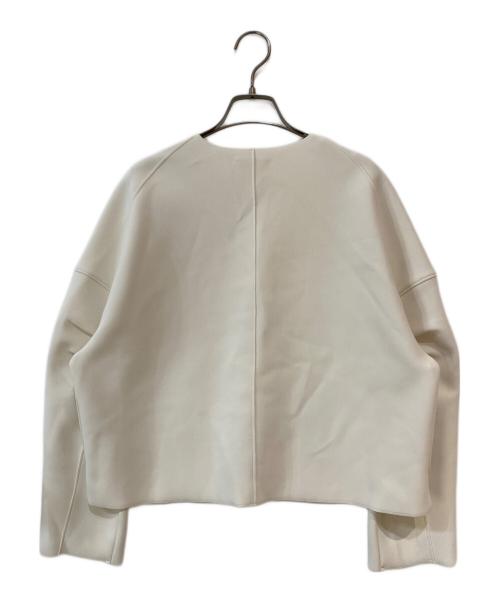 YONFA（ヨンファ）YONFA (ヨンファ) クーコーVネックルーズカーディガン アイボリー サイズ:Freeの古着・服飾アイテム