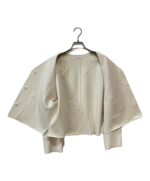 YONFA（ヨンファ）YONFA (ヨンファ) クーコーVネックルーズカーディガン アイボリー サイズ:Freeの古着・服飾アイテム