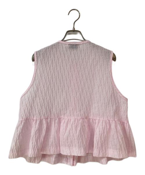UNITED ARROWS（ユナイテッドアローズ）UNITED ARROWS (ユナイテッドアローズ) エアリードットジャガードベスト ピンク サイズ:なしの古着・服飾アイテム