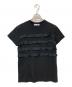 BORDERS at BALCONY（ボーダーズアットバルコニー）の古着「サブリナ フリルTシャツ」｜ブラック