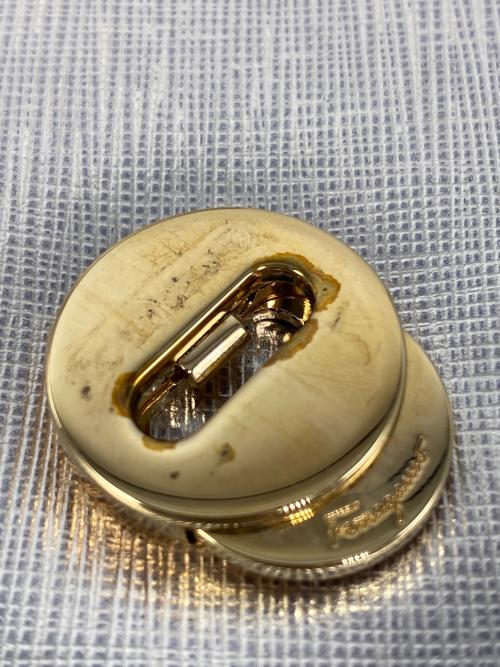 Salvatore Ferragamo（サルヴァトーレ フェラガモ）Salvatore Ferragamo (サルヴァトーレ フェラガモ) ヴァラリボンチェーンショルダーバッグ シルバーの古着・服飾アイテム
