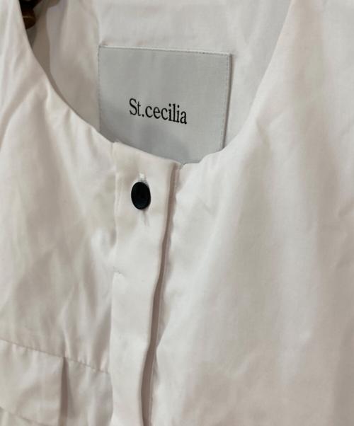 St.cecilia（セントセシリア）St.cecilia (セントセシリア) コクーンシャツ ホワイト サイズ:Freeの古着・服飾アイテム