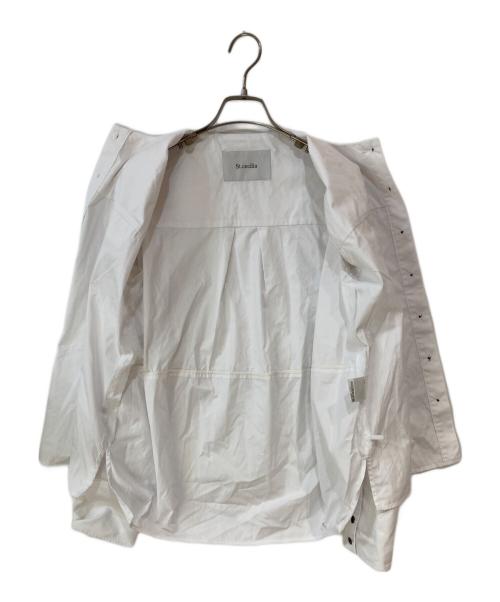 St.cecilia（セントセシリア）St.cecilia (セントセシリア) コクーンシャツ ホワイト サイズ:Freeの古着・服飾アイテム