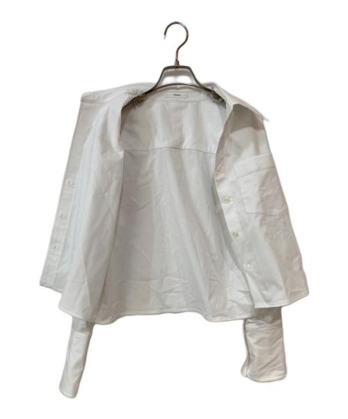 YONFA（ヨンファ）YONFA (ヨンファ) ボクシークロップドシャツ ホワイト サイズ:Freeの古着・服飾アイテム