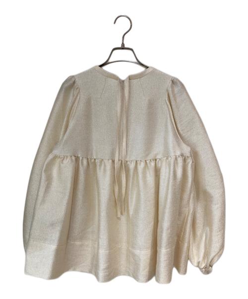YORI（ヨリ）YORI (ヨリ) シャイニーパフブラウス アイボリー サイズ: 36の古着・服飾アイテム