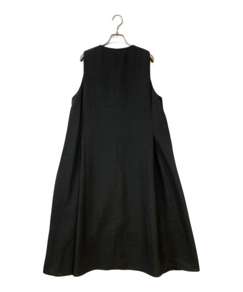un cinq（アンサンク）un cinq (アンサンク) MELANGEOXV-NECKJUMPERSKIRT ブラック サイズ:Free 未使用品の古着・服飾アイテム