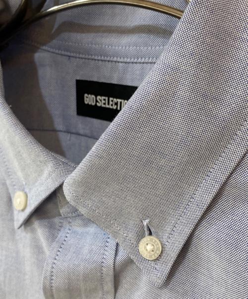 GOD SELECTION XXX（ゴッド セレクション トリプルエックス）GOD SELECTION XXX (ゴッド セレクション トリプルエックス) B.D SHIRT ブルー サイズ:M 未使用品の古着・服飾アイテム