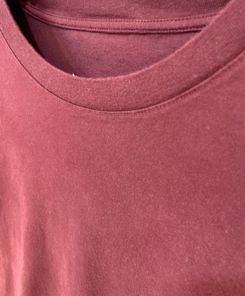 Maison Margiela（メゾンマルジェラ）Maison Margiela (メゾンマルジェラ) 22AW クラシック プレーンTシャツ ボルドー サイズ:XXLの古着・服飾アイテム