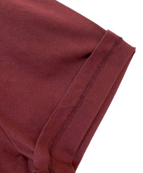 Maison Margiela（メゾンマルジェラ）Maison Margiela (メゾンマルジェラ) 22AW クラシック プレーンTシャツ ボルドー サイズ:XXLの古着・服飾アイテム