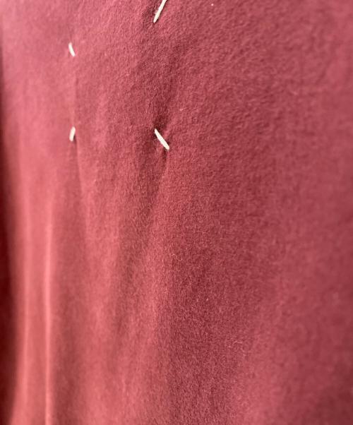 Maison Margiela（メゾンマルジェラ）Maison Margiela (メゾンマルジェラ) 22AW クラシック プレーンTシャツ ボルドー サイズ:XXLの古着・服飾アイテム