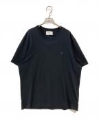 AMI Alexandre Mattiussiアミアレクサンドルマテュッシ）の古着「AMI DE COEUR JERSEY TSHIRT」｜ブラック