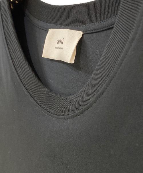AMI Alexandre Mattiussi（アミアレクサンドルマテュッシ）AMI Alexandre Mattiussi (アミアレクサンドルマテュッシ) AMI DE COEUR JERSEY TSHIRT ブラック サイズ:XXXLの古着・服飾アイテム