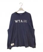 WTAPSダブルタップス）の古着「DESIGN 01/LS/COTTON．COLLEGE」｜ネイビー